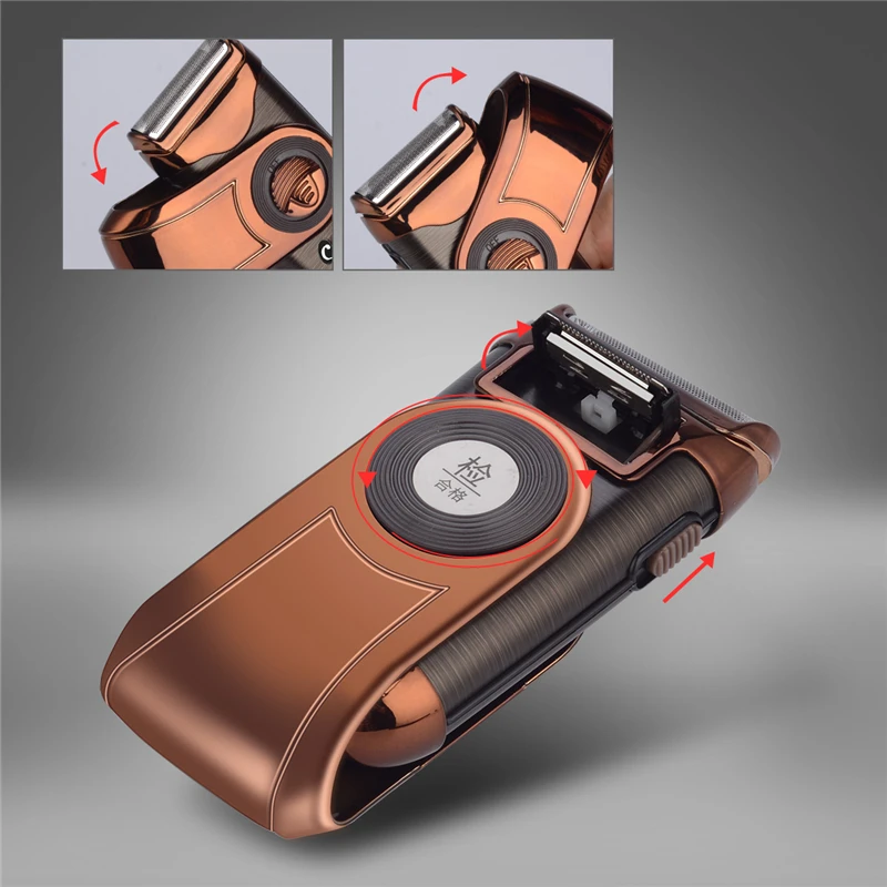 Портативная электрическая бритва для бороды мини тонкая перезаряжаемая триммер