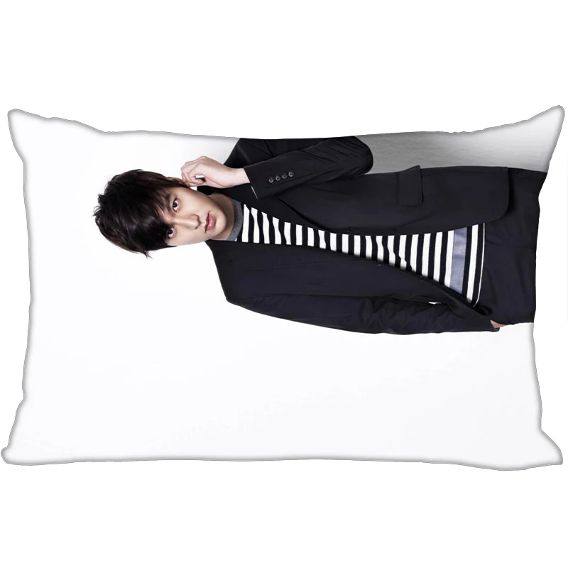 Горячая Ли Мин Хо печатные атласные Наволочки две стороны Стандартный шелк