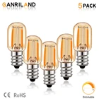 Винтажная Светодиодная лампа Эдисона T22, 1 Вт, теплый белый свет, 2200 к, 220 В, регулируемая яркая лампочка E14, желтая лампочка