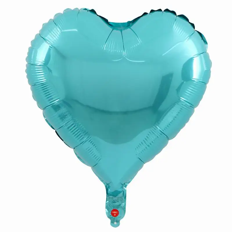 tiffany blue 10 шт. 18 дюймов розовое золото Красный Розовый Любовь фольги сердце гелиевые шары Свадьба День рождения воздушные шары День Святого Валентина Globos поставки - Цвет: tiffany blue