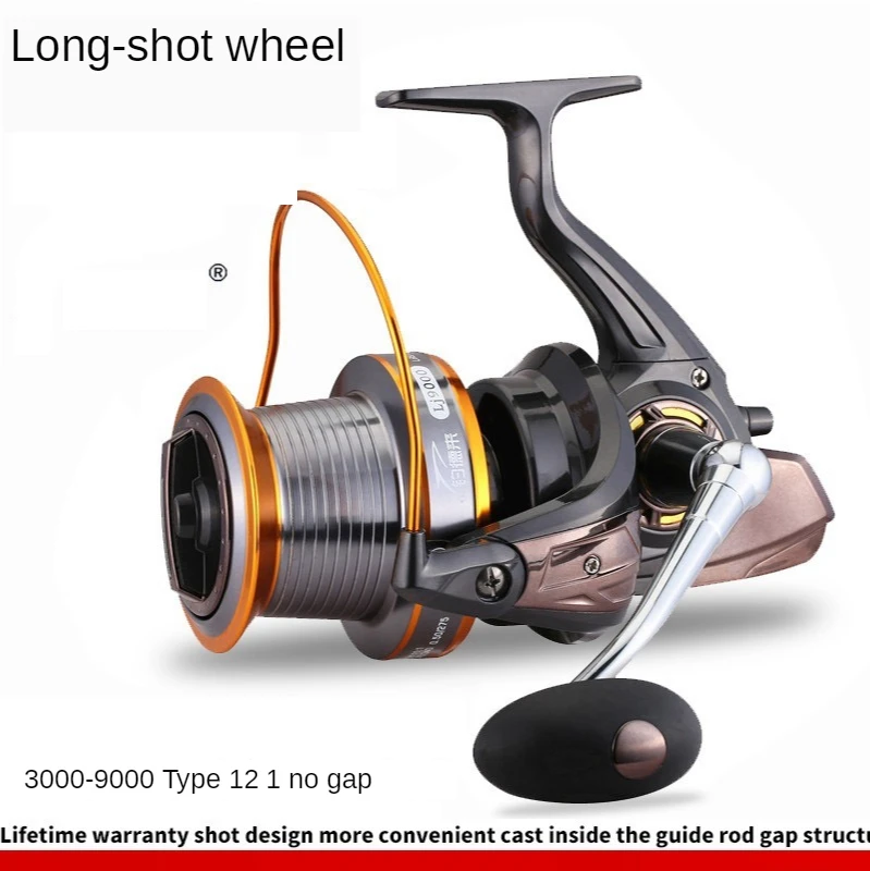 Рыболовная катушка дальнего действия металлическая серия LJ 3000-9000 12 + 1