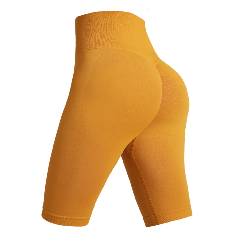 

Women's Skinny Fitness Casual Pants High Waist Fifth Bottoming Leggings Female Stretch Shorts Sexy Sport Seamless Leggings