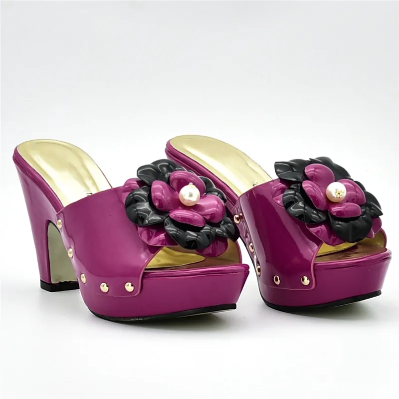 Latest African Wedding Italian Shoe and Bag Sets Nigeria Shoes Bags Set Decorated with Rhinestone Party | Обувь