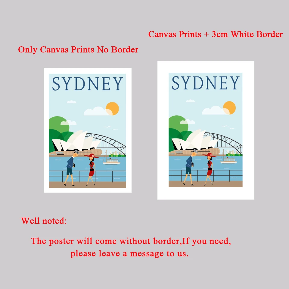 Hd Печать холст искусство живопись Нью-Йорк римская Венеция Сидней Париж