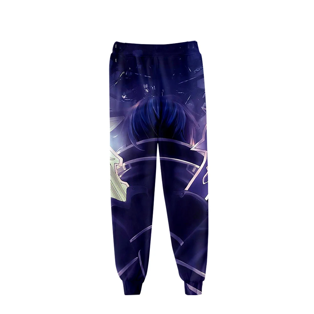 Брюки мужские спортивные с 3d-изображением меча Мультяшные штаны в стиле аниме