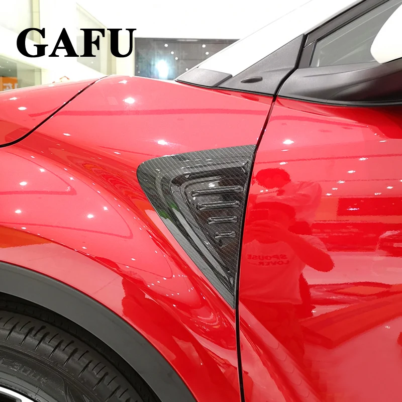 

For Toyota chr c-hr 2018 2019 2020 2021 2022 Fender Side Decoration Carbon Fiber Outside Accessories Sticker Car Styling