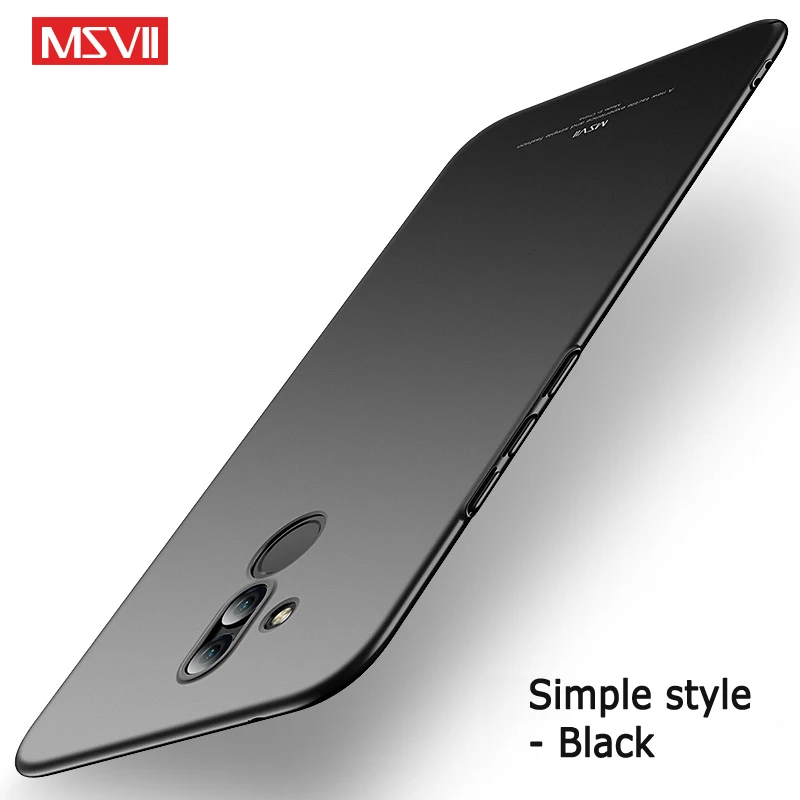 Simple black Mate 20 Lite чехол Msvii Тонкий матовый чехол для huawei mate 20 Pro Чехол Жесткий PC задняя крышка для huawei mate 20 Lite Pro X чехол s - Цвет: Simple black