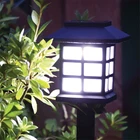 Водонепроницаемый наружный светодиодный фонарь на солнечной батарее для сада, двора, лужайки, патио, подъездной дорожки, 2 шт.