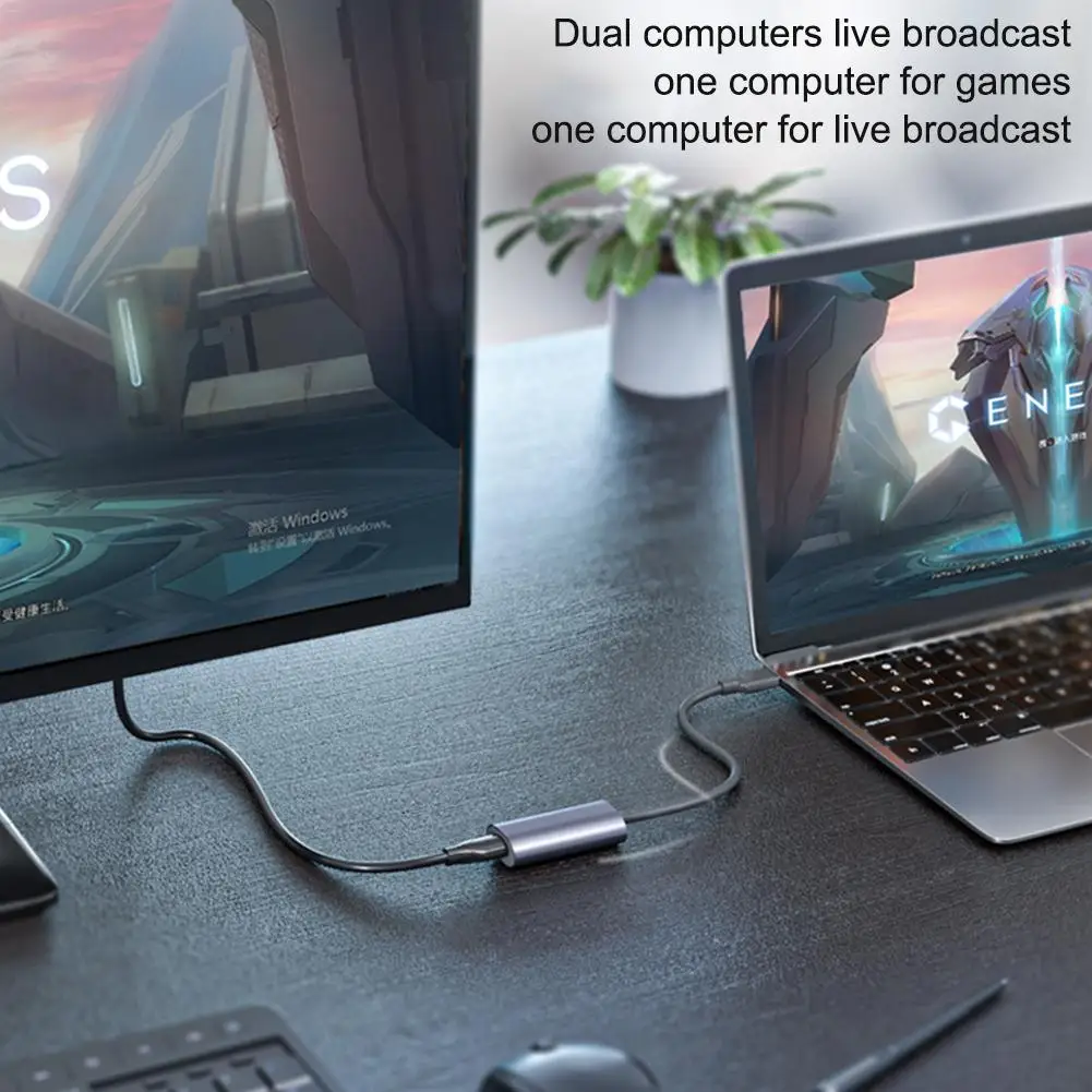 

Video Capture Card Convenient Compact HD 1080P Compatible With HDMI To USB 2.0 Game Capture Card Grabber