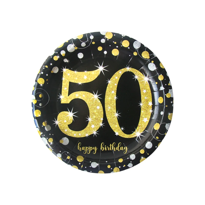 

Birthday Party Decoration 30 40 50 60 Years Old Birthday Disposable Tableware Balloon Adult Anniversary Birthday Party Supplies