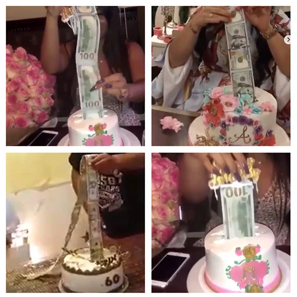 

Cake ATM Piggy Bank Pulling Safety Decoration Toy Box Cake Money Props Birthday Party Creative Surprise Money Box Gift DTT88