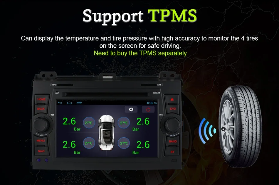 4G LTE SIM Восьмиядерный телефон для Toyota Land Cruiser Prado 120 2002 2009 GPS Map RDS радио автомобильное