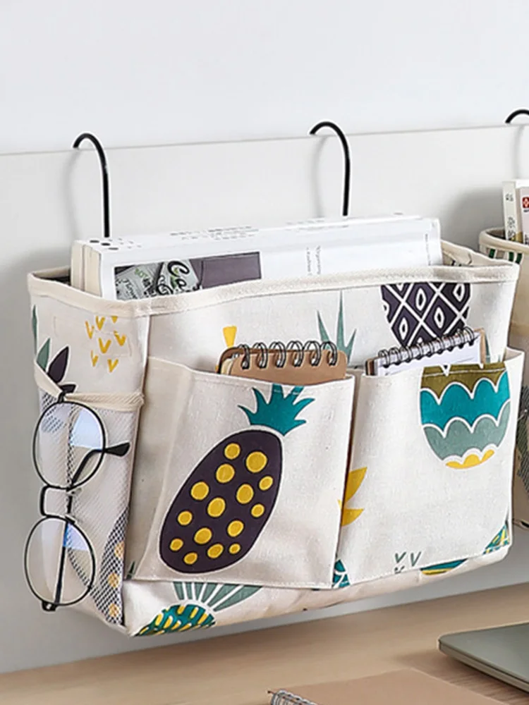 

Headboard Storage Hanging Organizer Multi-Pocket Holder for Bedroom Bed Bunk Hospital Rails Large Wall Hanging Basket