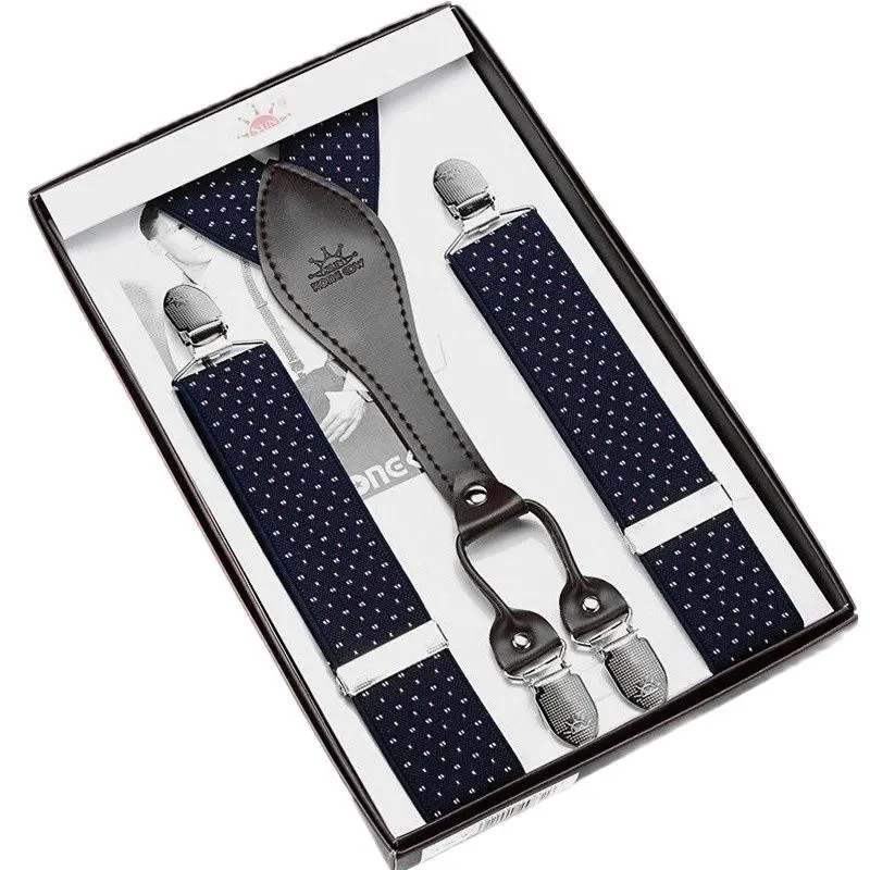 Мужские подтяжки на тонких лямках в западном стиле для брюк с зажимом мужской