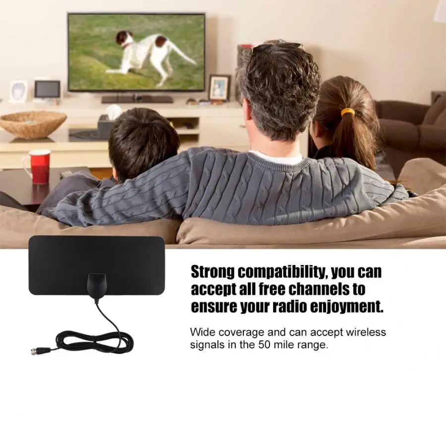 TY23D 1080P HD TV Внутренняя антенна 25dBi с высоким коэффициентом усиления цифровая 174-240