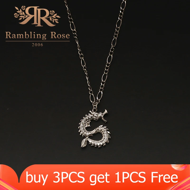 Женское Ожерелье со змеиным драконом ожерелье цепочка с кулоном в виде животного
