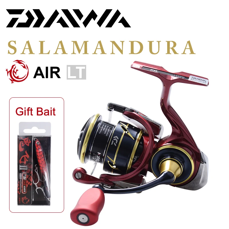 

DAIWA SALAMANDURA AIR LT Spinning Fishing Reels With Hard Lure 2500 9+1BB Gear Ratio 5.2:1Magsealed Saltwater Reel Fishing Wheel