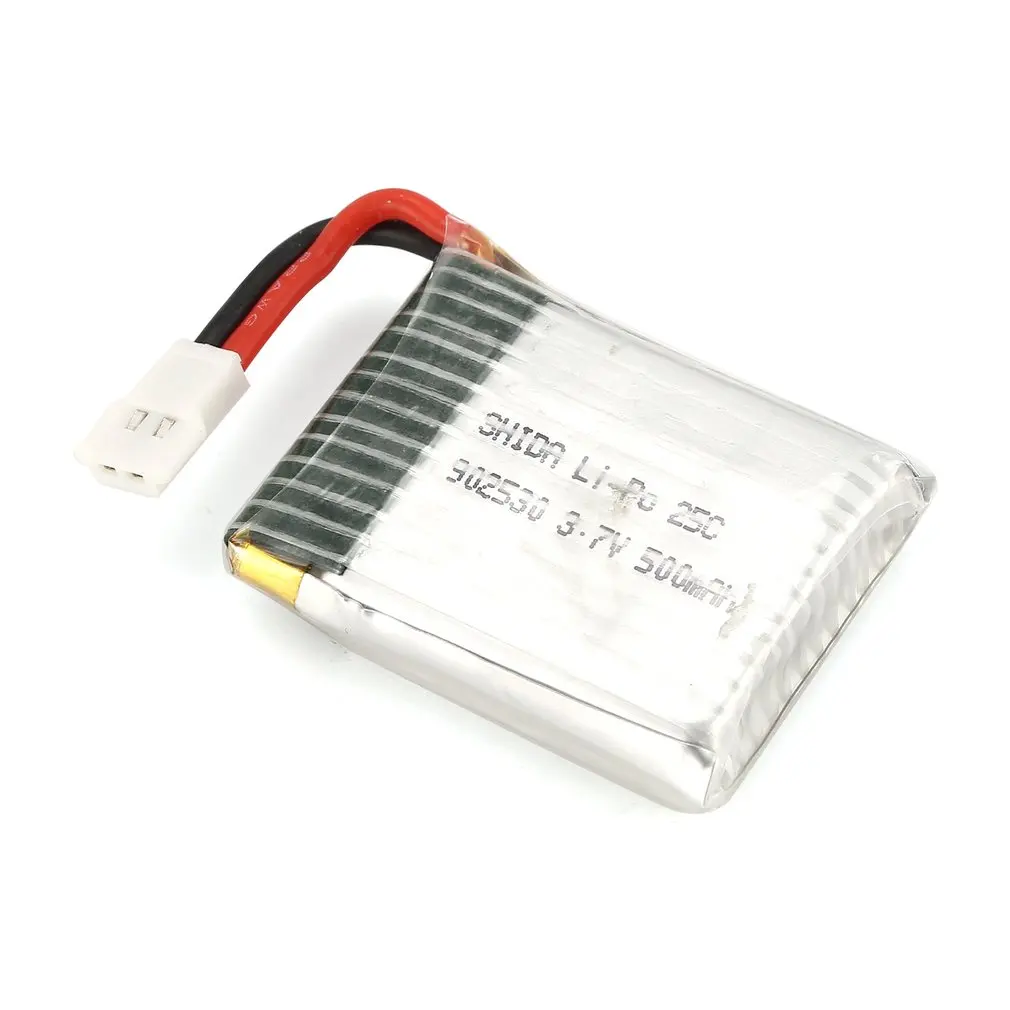

1S 3.7V 500mAh Li-po Rechargeable Battery for Wltoys F949 RC Fixed Wing Airplane Drone UAV Spare Part Accessories