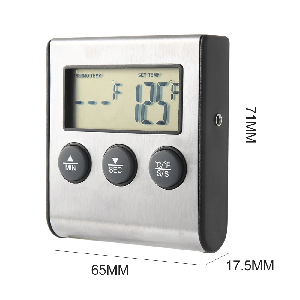 

Food Cooking Digital Oven Thermometer Kitchen Oven Cooking Grilling Meat Thermometer Tool for BBQ Grilling Kitchen Accessories