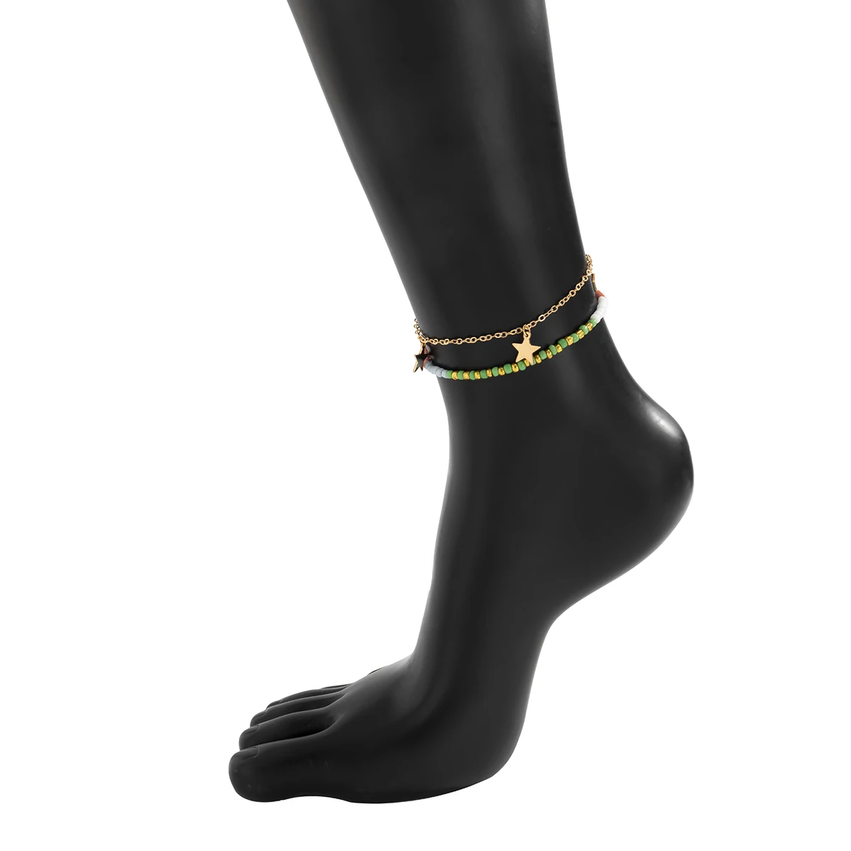 

Boho Fashion Star Seed Bead Chain Anklet Bracelet Tobillera Minimalist Layered Woman Barefoot Anklets Summer Beach Jewelry Girls