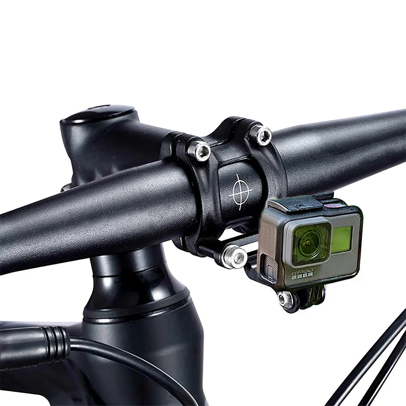 teyssor bicycle handlebar stem mount rack for gopro bracket camera adaptersports camera cnc alloy anodized bike front mount free global shipping