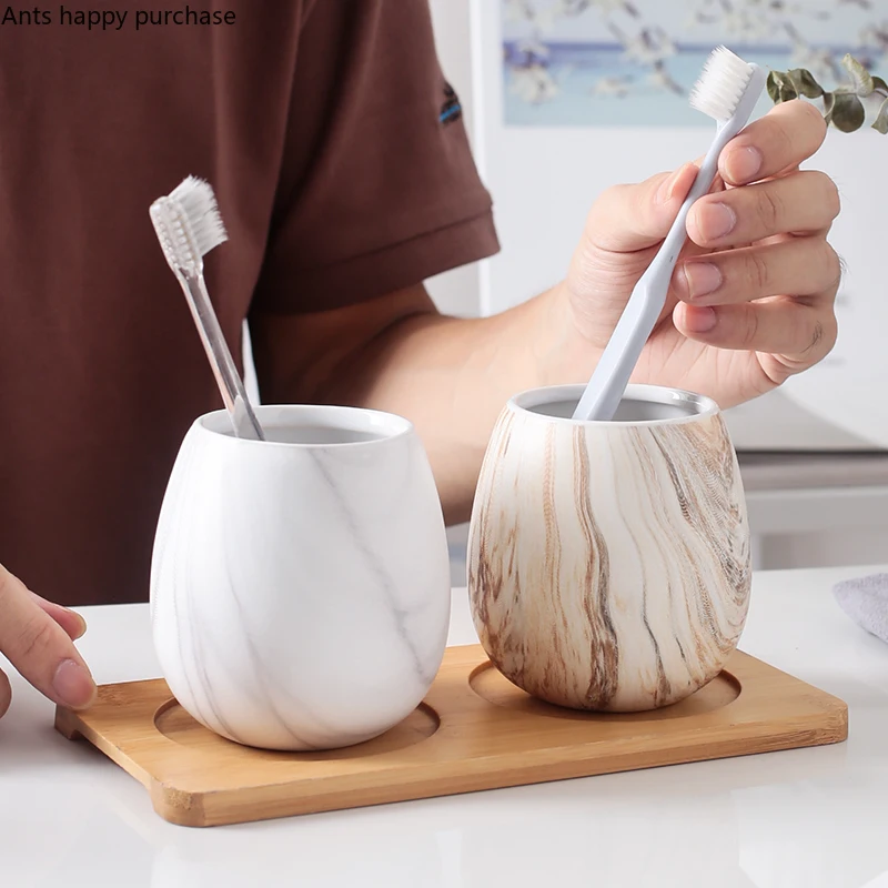 Креативная керамическая чашка в скандинавском стиле набор для ванной комнаты