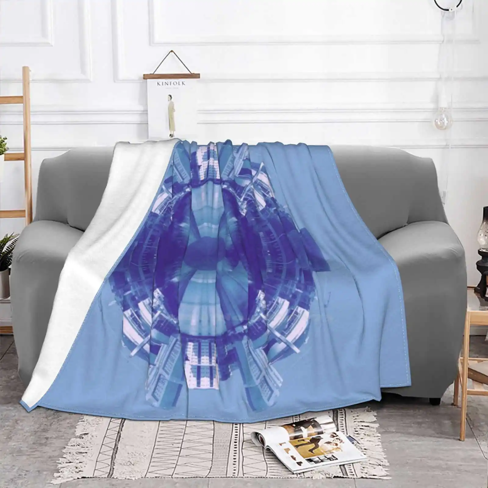 Новое поступление модное фланелевое одеяло для отдыха поездки в город Нью-Йорк |