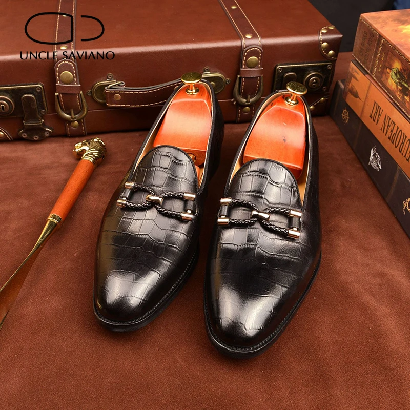 Туфли мужские с ремешком и пряжкой из натуральной кожи | Обувь