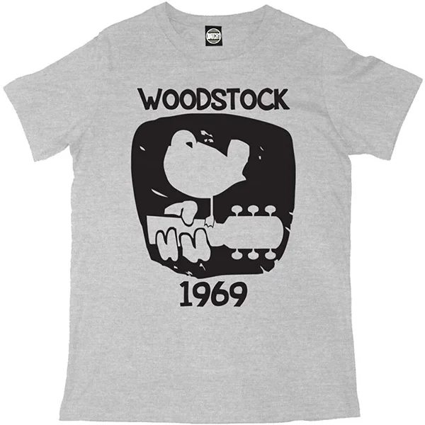 

Woodstock 1969 Vintage Mens Printed Music Festival T-Shirt