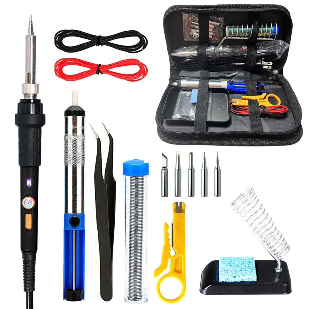 Набор электрического паяльника инструменты для сварки с регулируемой