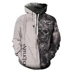 Толстовка Мужскаяженская с 3D-принтом черепа, свитшот с капюшоном, худи, костюм в стиле хип-хоп, куртка, 2021
