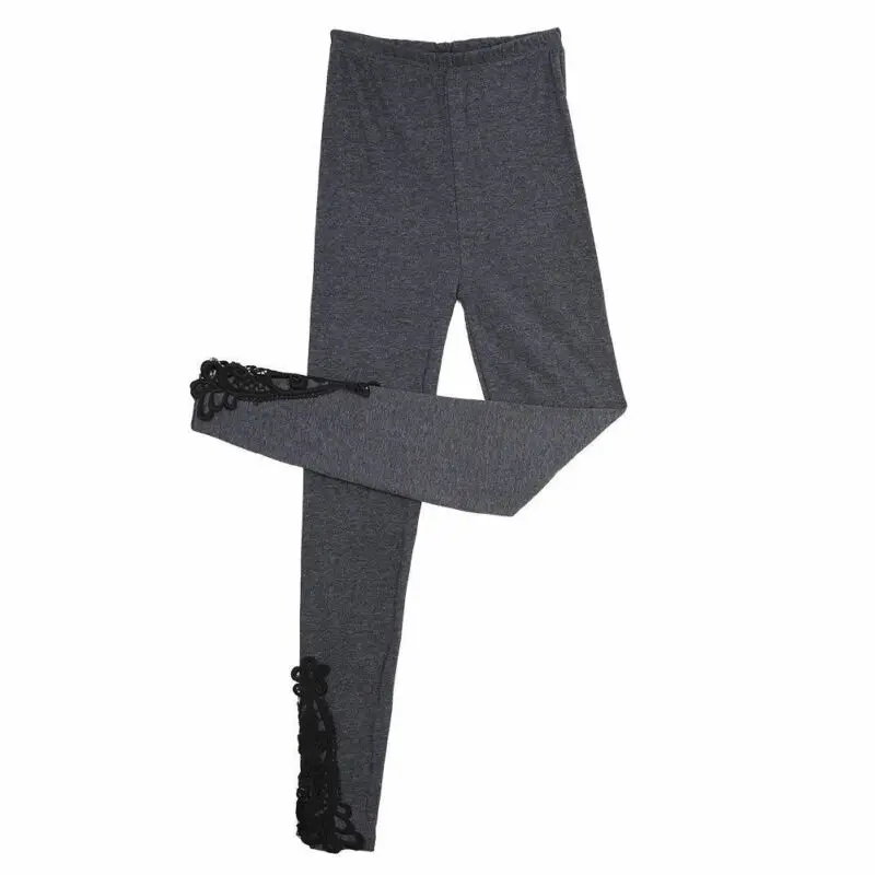 Женские облегающие леггинсы с высокой талией однотонные черные темно-серые