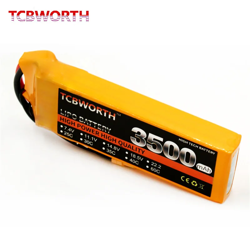 New Batteries 3S 11.1V 3500mAh 25C 35C RC LiPo Battery For Airplane Quadrotor Helicopter Car Boat Plane XT60/T Plug | Игрушки и хобби