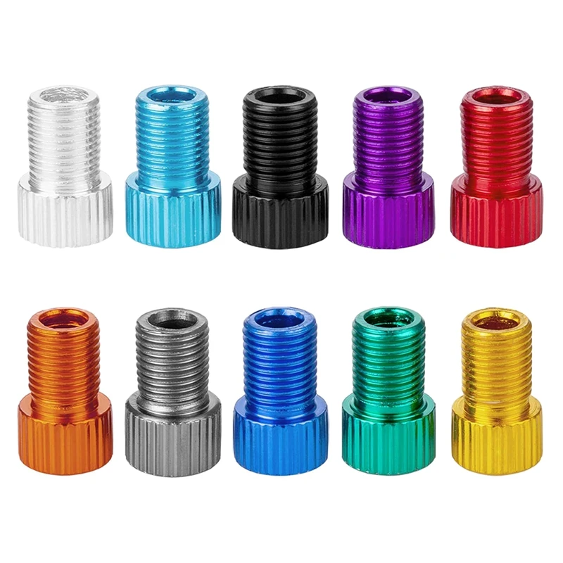 

10 шт. велосипедный клапан преобразователь Presta в Schrader адаптер автомобильный Клапан адаптер велосипедная трубка насос Air компрессорные инстр...