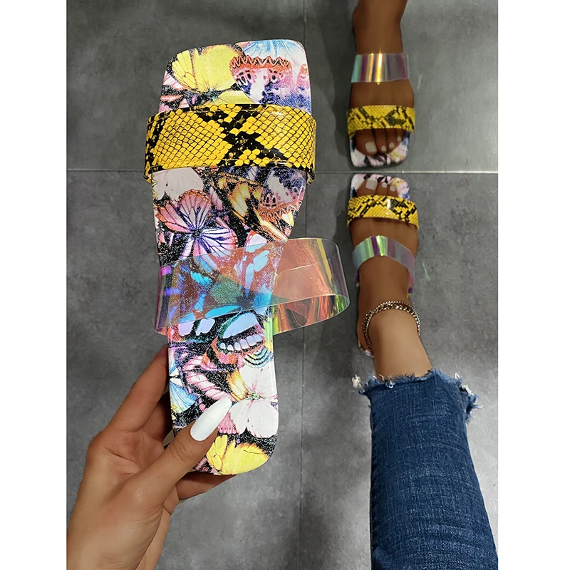 

Шлепанцы женские с леопардовым принтом, сандалии на плоской подошве, Нескользящие, Повседневная пляжная обувь для путешествий, размеры 36-43, ...