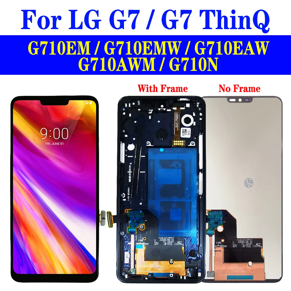 G7 экран для LG G7 ThinQ ЖК-дисплей с рамкой G710EM G710EMW G710EAW G710AWM G710N G710 дисплей экран сенсорный дигитайзер в сборе 6,1
