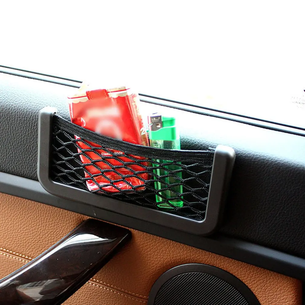 Автомобильная сетка для хранения сумка автомобиль клейкая карман подвесное