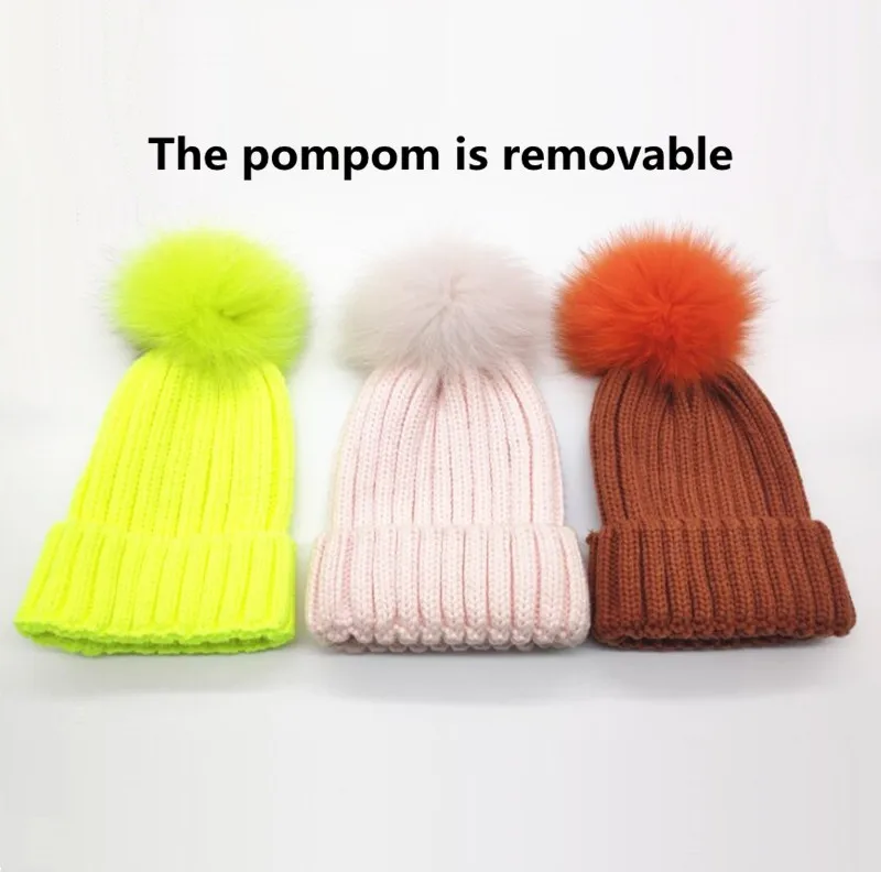 

Trend 100% Nature Fur Pom poms Winter Fluffy Colorful Fur Hairball For Knitted Hat Caps Beanies Skullies Bags Cloth Accessories