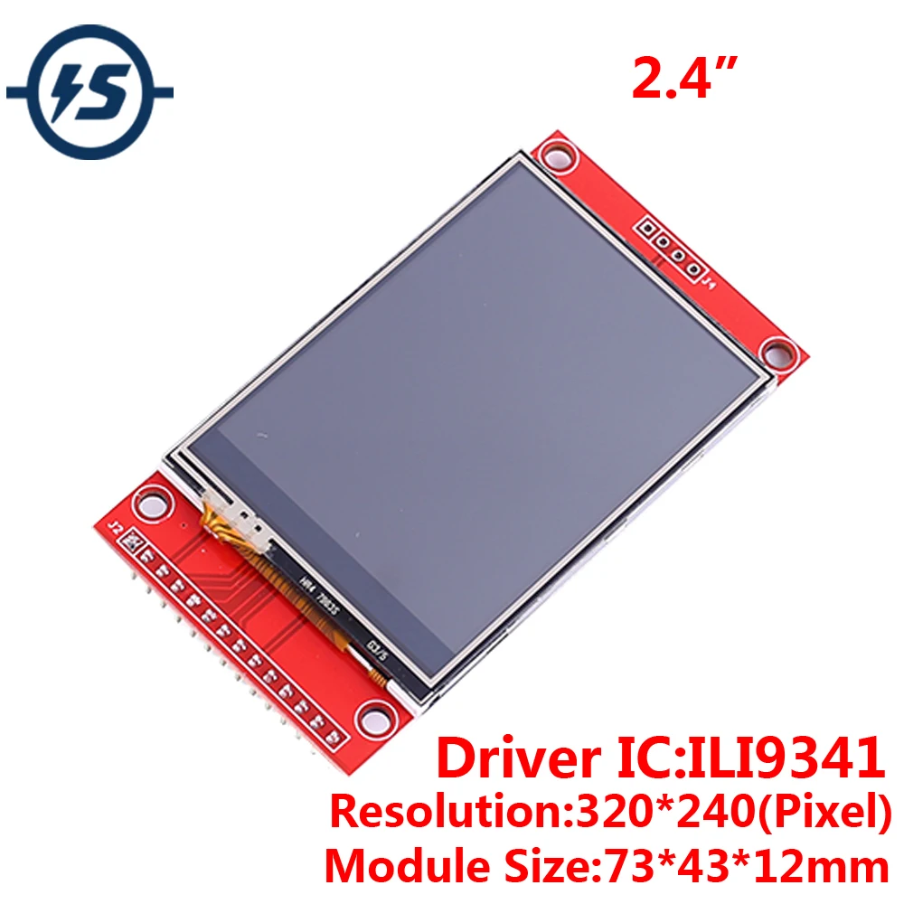 Модуль сенсорного ЖК-дисплея 2 4 дюйма SPI 320x240 RGB TFT драйвер ILI9341 320*240 3 В/5 В IPS LCD с