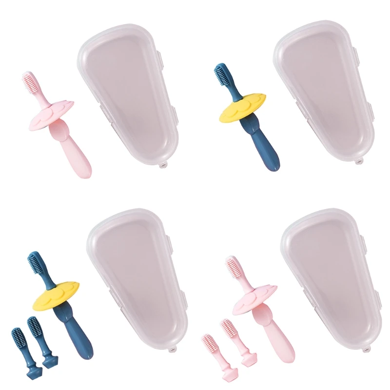 

Kids Soft Silicone Toothbrush Teether Baby Children Dental Oral Care Tooth Brush Tool