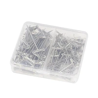 170pcs mix size steel t pins 32mm 38mm t pin clips for wig weaving making hair extension t pins styling tools for wig