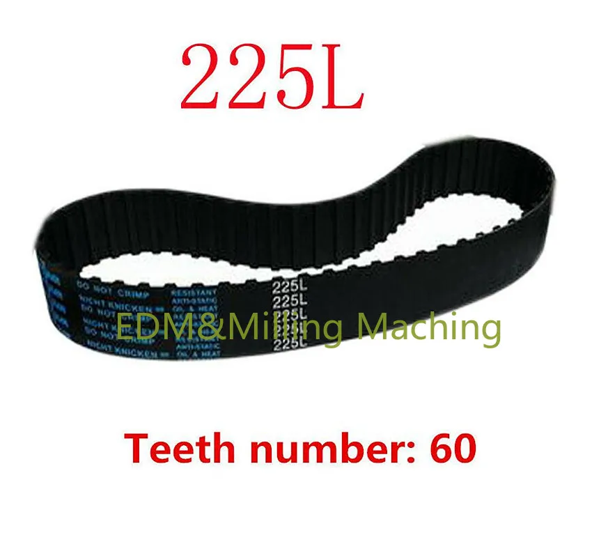 

1PC High Quality Bridgeport Milling Machine 225L Belt Gear Inner 60 Teeth Vertical Mill Belt CNC 25mm Durable
