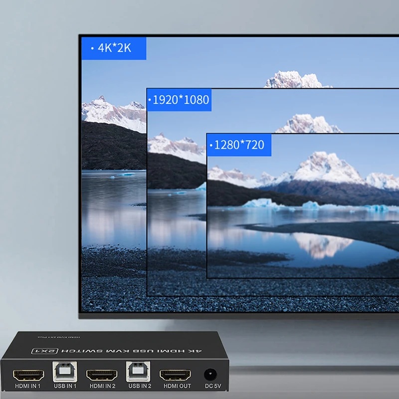 Квм переключатель USB HDMI 1 4 K квм порт 4/2 3840X2160P до мониторов для mac os. Windows