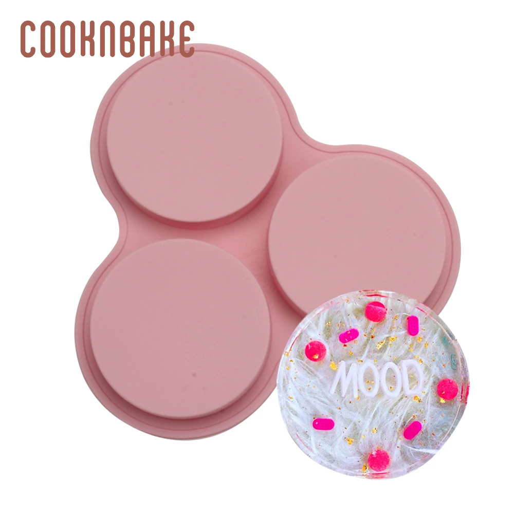 COOKNBAKE силиконовая форма для мыла из смолы большой круглый инструмент выпечки