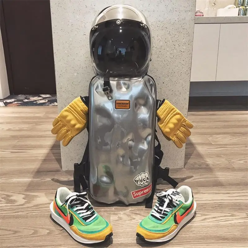 2021 мужской рюкзак с имитацией шипа стильный ins для путешествий сумка локомотива