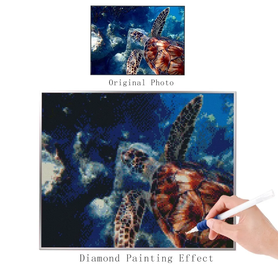 AZQSD Алмазная картина морская черепаха вышивка морского дна 5D Сделай Сам полный