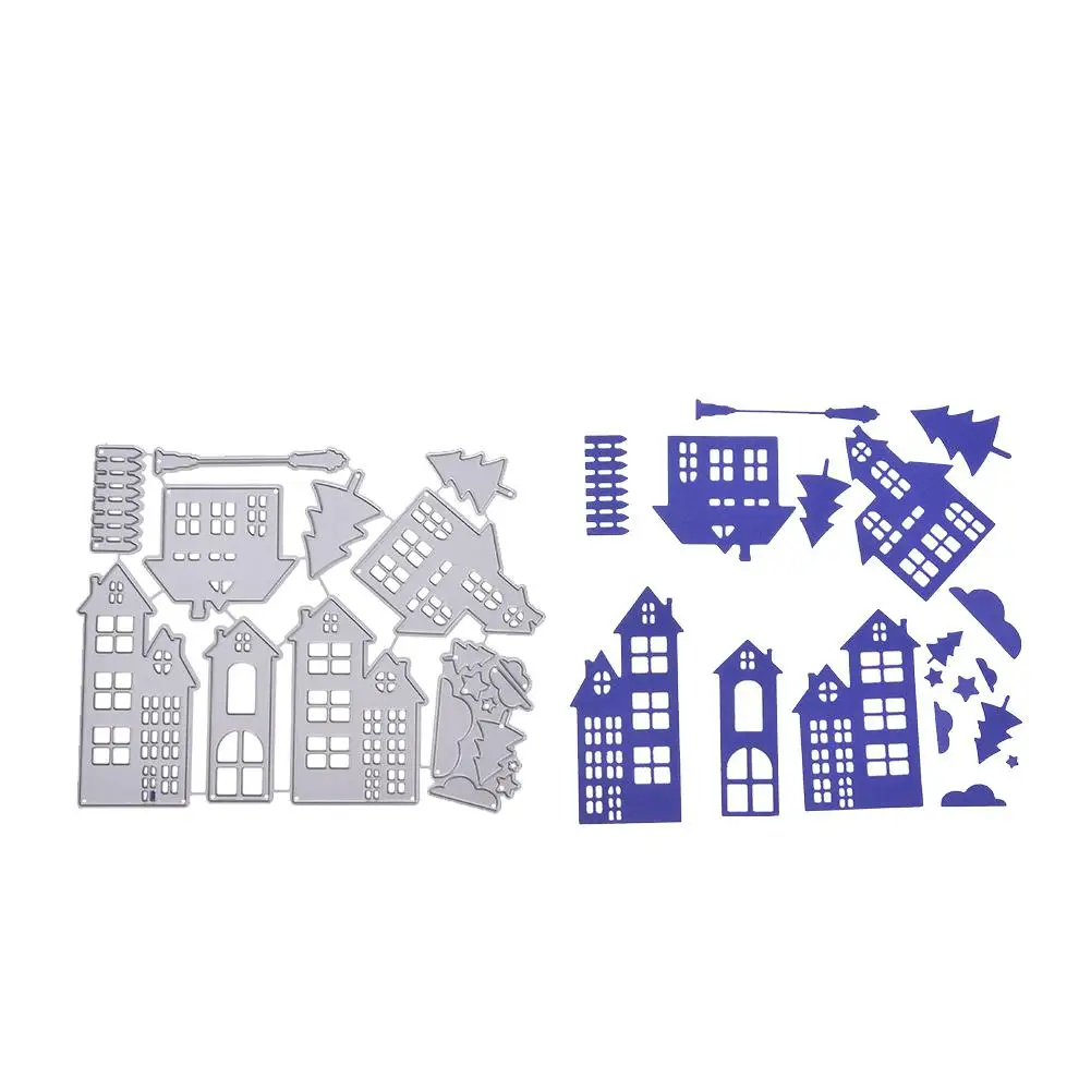Yfashion Christmas House Cutting Dies Stencil Metal Template Mould for DIY Scrapbook Album Paper Card | Дом и сад