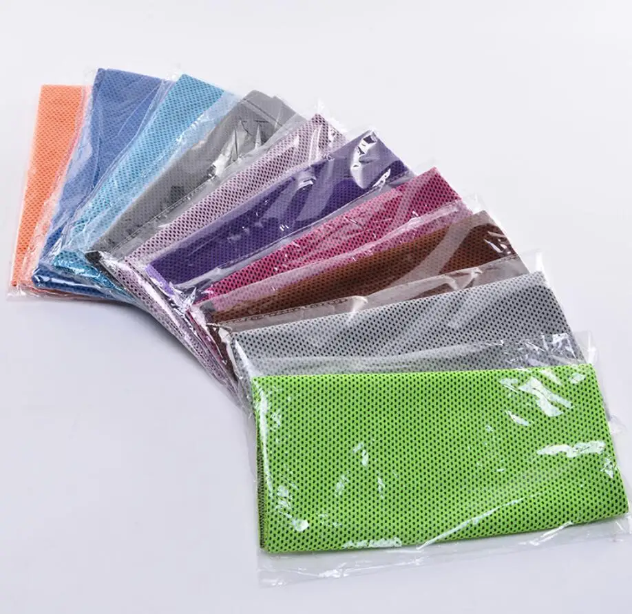 Microfiber Sport Towel Rapid Cooling Ice Face Quick-Dry Beach Towels Summer Enduring Instant Chill for Fitness Yoga | Спорт и