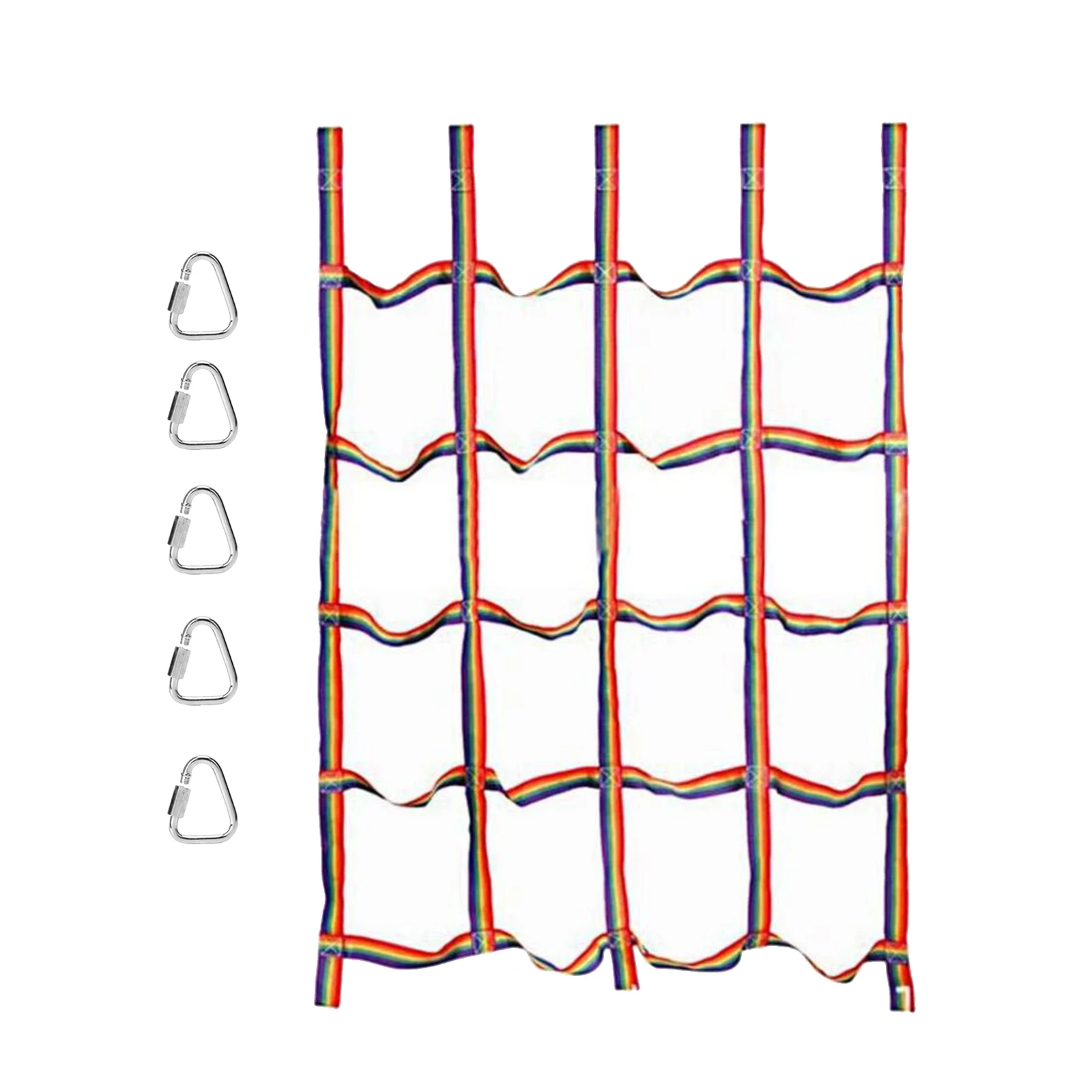 

Nylon Kid's Climbing Cargo Net Swingset Sports Training Indoor/Outdoor Equipment Capacity 250kg