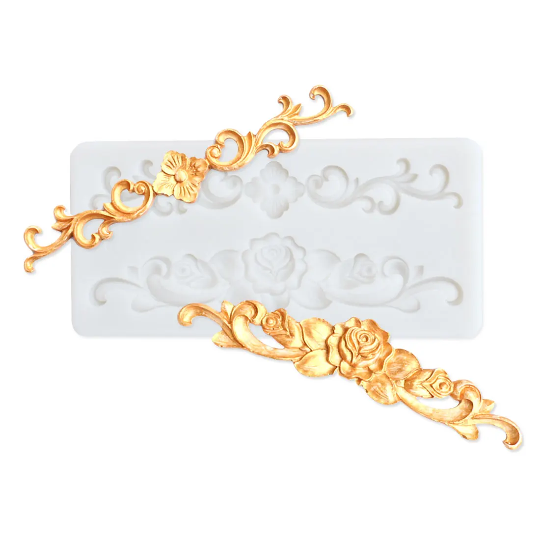 Рельефный кружевной Европейский узор Мягкая силиконовая форма DIY Инструменты